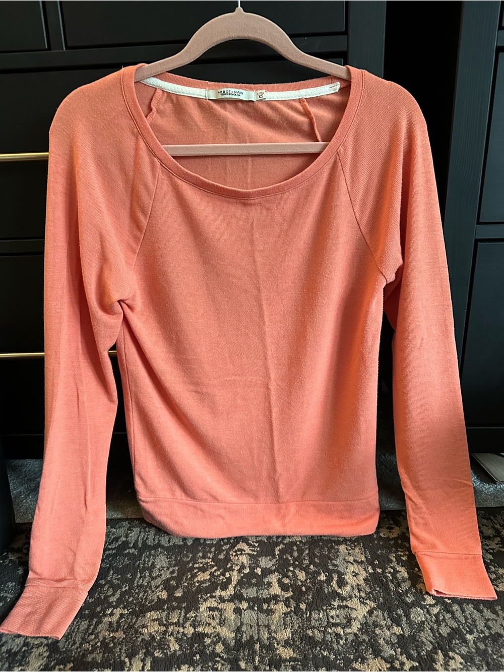 Abbot Main Coral Lightweight Long Sleeve Top